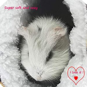 LEFTSTARER Guinea Pig Accessories Sugar Glider Cage Accessories Hamster Rat Toys Ferret Hammock Hanging Tunnel for Small Animals （Heart-Brown）