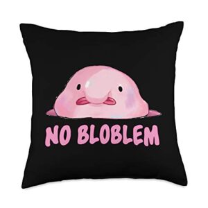 Blobfish Gifts Shirts & Hoodies Blobfish Throw Pillow, 18x18, Multicolor