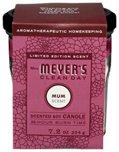 mrs meyer's, mum soy candle