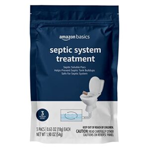 amazon basics septic treatment pouch, 3-pacs, 3 month supply 1.9 oz