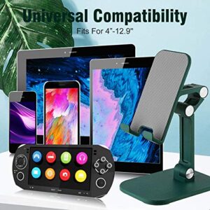 Cell Phone Stand Angle Height Adjustable Cell Phone Holder Desktop Phone Stander Cradle Dock Universal Compatible with All Mobile 4"-12.9" Phone /iPad/Kindle/Tablet Switch (Green)