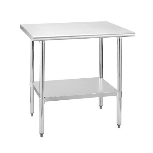 Chingoo Stainless Steel Table 24 x 36 Inches Metal Prep Table with ...