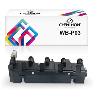 chenphon compatible waste toner container replace for konica minota wb-p03 (a1au0y1 a1au0y3), use in magicolor 3730dn 4700dn 4750en bizhub c35/c35p c25 c3100/c3100p printers 1-pack