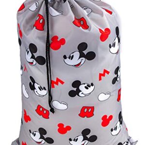 Jay Franco Disney Mickey Mouse Mickey Icon Drawstring Laundry Bag - Oversize Durable Storage/Travel Bag for Home or College - Measures 21 x 32 inches (Official Disney Product)