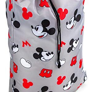 Jay Franco Disney Mickey Mouse Mickey Icon Drawstring Laundry Bag - Oversize Durable Storage/Travel Bag for Home or College - Measures 21 x 32 inches (Official Disney Product)