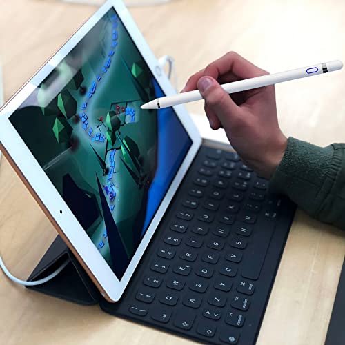 Stylus Pen Touch Screen Pencil: Active Stylus Pens Compatible for Apple iPhone iPad HP DELL Tablet Phone Laptop Chromebook Kindle Fire - Fine Point Digital Capacitive Drawing Pencil