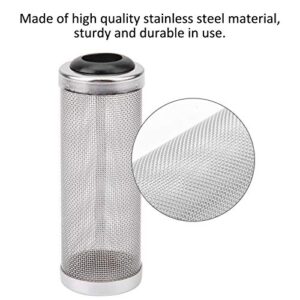 Yosoo Health Gear Shrimp Filter Guard, 2 Piece Stainless Steel Aquarium Mesh Filter, Intake Strainer Filter, Fish Tank Filter Inlet Inflow Basket, Protecting Fish from Inhalation(Large 16mm)