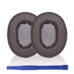 mdr-1a earpads replaceable earmuffs ear pad ear cushion repair parts are compatible with sony mdr-1a/1a-dac /1a-bt headphones（dark brown）