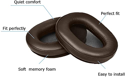 MDR-1A Earpads Replaceable Earmuffs Ear Pad Ear Cushion Repair Parts are Compatible with Sony MDR-1A/1A-DAC /1A-BT Headphones（Dark Brown）