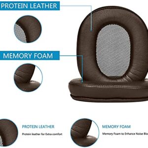 MDR-1A Earpads Replaceable Earmuffs Ear Pad Ear Cushion Repair Parts are Compatible with Sony MDR-1A/1A-DAC /1A-BT Headphones（Dark Brown）