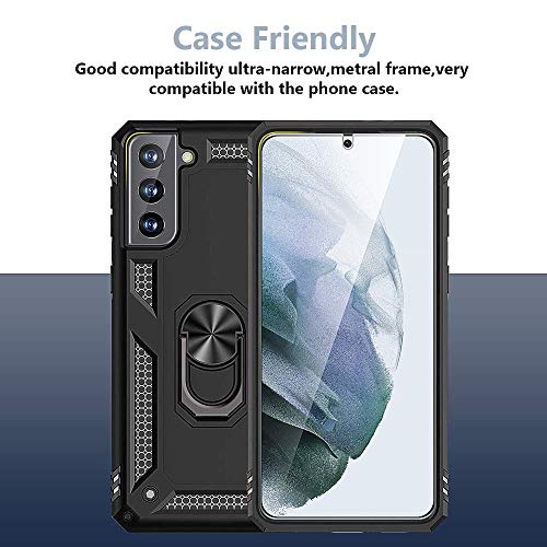 TOCOL [6 Pack Compatible with Samsung Galaxy S21 5G 6.2 inch - 3 Pack Tempered Glass Screen Protector and 3 Pack Camera Lens Protector with [Installation Frame] HD Clear Bubble Free Case Friendly