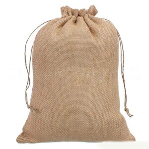 HAKZEON 5 PCS Burlap Bags, 40x24 Inch Burlap Potato Sacks Race Bags for Adults and Kids, Reusable Sturdy Storage Bags for Home and Gardening, Made of 100% Jute, Birthday Party Game Bags