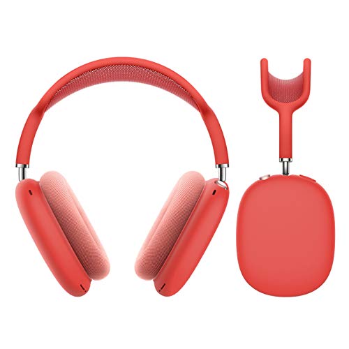 Youkei Compatible with Airpods Max Case Cover, Silicone Skin Cover Replacement Protective Earcup Protectors Pods Ear Cushions Compatible with Airpods Max (Red)