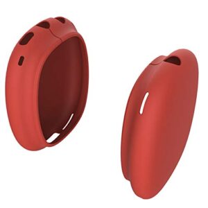 Youkei Compatible with Airpods Max Case Cover, Silicone Skin Cover Replacement Protective Earcup Protectors Pods Ear Cushions Compatible with Airpods Max (Red)