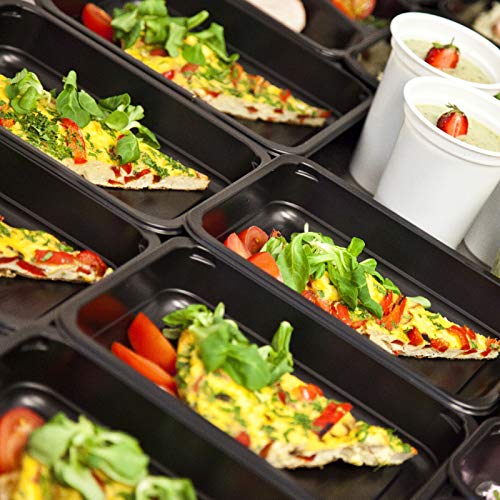 Plastic Meal Prep Containers, 32 oz, 10 PACK, Food Storage Disposable Containers with Lids Airtight, Togo Food Containers for Frozen Meal, Reusable Lunch Bento Box, Microwave and Freezer Safe