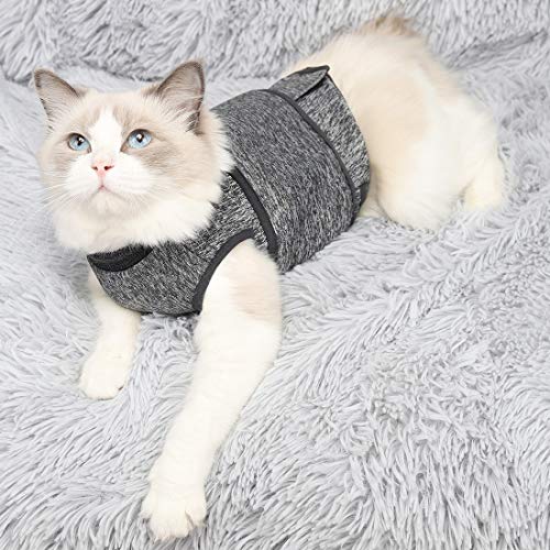 Coppthinktu Cat Anxiety Jacket, Thunder Vest for Cats, Cat Anti Anxiety Vest, Shirt for Cat, Cats Calming Wrap Vet Recommended Calming Solution Vest for Fireworks, Thunder, Travel, Separation