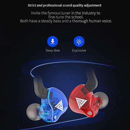 OCUhome Earbuds, Earbud Headphones with Microphone, QKZ AK6 Universal 3.5mm Sports in-Ear HiFi Sound Earphones for Phones Tablet Green