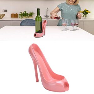 TOPINCN Wine Rack Synthetic Resin Wine Bottle Display Holder Innovative Highheeled Shoe Shape Home Decoration Accessories(Pink)