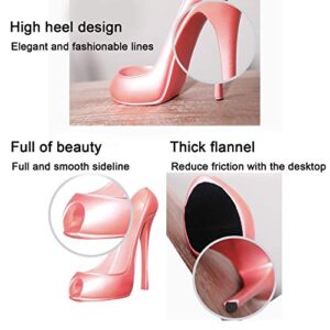 TOPINCN Wine Rack Synthetic Resin Wine Bottle Display Holder Innovative Highheeled Shoe Shape Home Decoration Accessories(Pink)