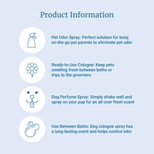 PetAg Fresh 'n Clean Cologne Spray - Keeps Pets Smelling Fresh - 6 oz - 2 Pack - Baby Powder Scent Dog Spray