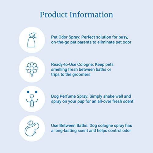 PetAg Fresh 'n Clean Cologne Spray - Keeps Pets Smelling Fresh - 6 oz - 2 Pack - Baby Powder Scent Dog Spray