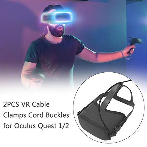 GUANGLU 2PCS Cable Clips for Oculus Quest 1/2, Oculus Quest Link Cable Clips, Cable Organizer Wire Clips Cord Holder for Oculus Quest