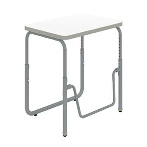 safco products alphabetter 2.0 height – adjustable student desk with swinging footrest bar, sit to stand, 22"-30", dry erase