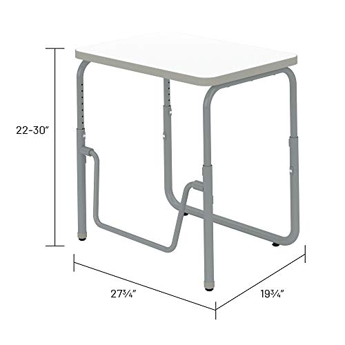 Safco Products AlphaBetter 2.0 Height – Adjustable Student Desk with Swinging Footrest Bar, Sit to Stand, 22"-30", Dry Erase