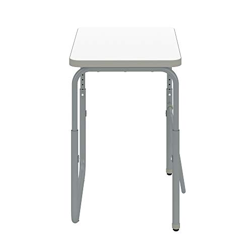 Safco Products AlphaBetter 2.0 Height – Adjustable Student Desk with Swinging Footrest Bar, Sit to Stand, 22"-30", Dry Erase