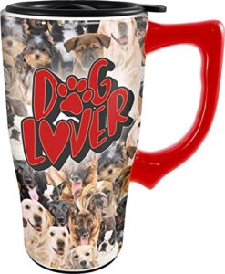 spoontiques dog lover ceramic travel mug