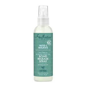 sheamoisture bond release hair spray for wig and weave, tea tree and borage seed, alcohol free hairspray, 4.1 oz