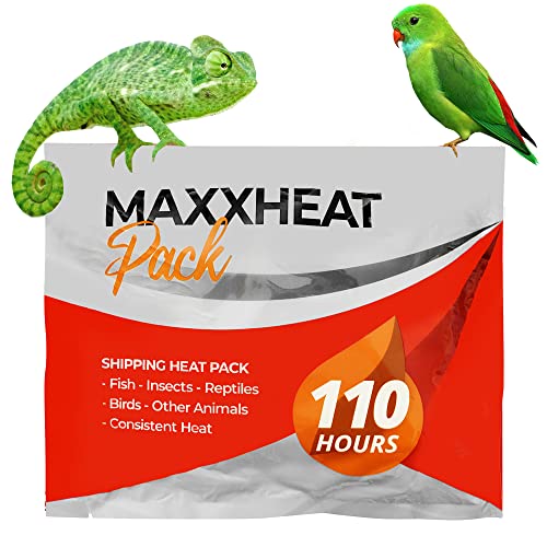 MaxxHeat 110 Hour Shipping Heat Pack - 1, 10, 60 Count Packs Available| Extended Heat for Marine Animals, Insects, Coral, Fish, Invertebrates, Flowers, and Plants | Tropical Fish