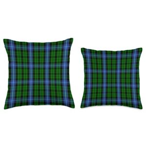 The Celtic Flame Plaid Tartans MacIntyre Tartan Scottish Plaid Throw Pillow, 18x18, Multicolor