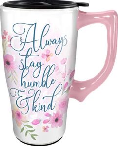 spoontiques humble and kind ceramic travel mug