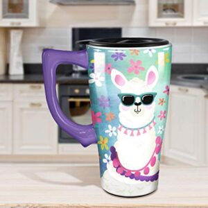 Spoontiques Humble and Kind Ceramic Travel Mug