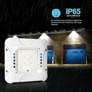 BBMI 150W LED Canopy Light, 20250LM 5000K Daylight White, 100-277VAC, Commercial Gas Station, Street, Area & Outdoor Lighting, LED Parking Garage Lights, DLC-Qualified & ETL-Listed (White).