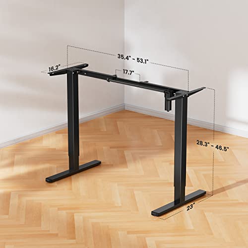 ErGear Electric Stand up Desk Frame Height Adjustable Table Legs Sit Stand Desk Frame Ergonomic Standing Desk Base Workstation Frame Only