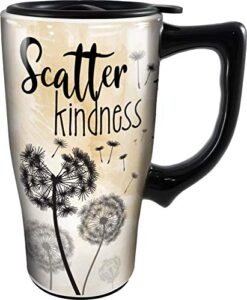spoontiques scatter kindness ceramic travel mug