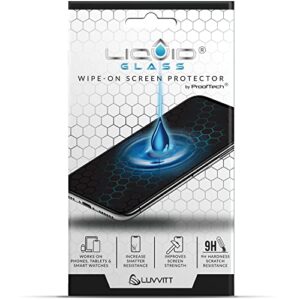 liquid glass screen protector wipe on scratch and shatter resistant nano protection for all phones tablets smart watches - universal (new and advanced)