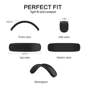 Headband Cover for Apple AirPods Max, WQNIDE Washable Soft Silicone Headphone Headband Protectors/Comfort Cushion/Top Pad Protector Sleeve Compatible with AirPods Max (Black)