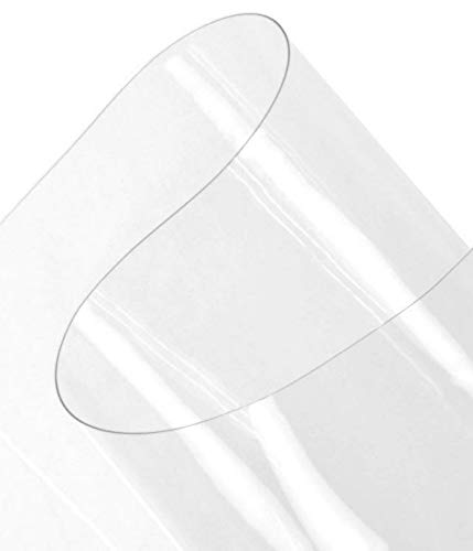 Clear Plastic Vinyl Fabric 04 Gauge - 60 Gauge Sizes by The Yard DIY Table Covers Machinery Recreational Use Waterproof Covering Lining (40 Gauge)(Marine Grade)