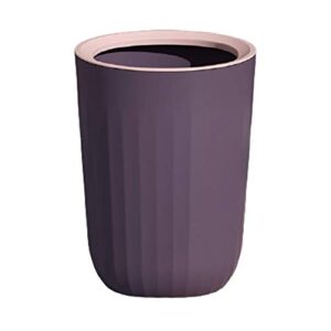 hosaire. waste basket trash can kitchen waste basket with cover for bathroom home office dorm kids room 1 pcs, purple, 2431.5cm