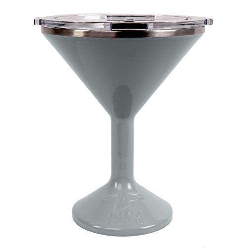 ORCA Chasertini Insulated Martini Style Sipping Cup with Lid - Stainless Steel for Outdoor, Picnic, Poolside, Beach or Patio Party - Sage