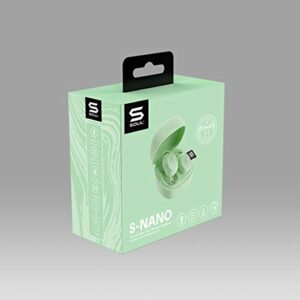 SOUL New S-Nano True Wireless Earbuds - in Ear Headphones, Ultra Portable, Bluetooth, IPX5 Waterproof, Transparency Mode - Lime