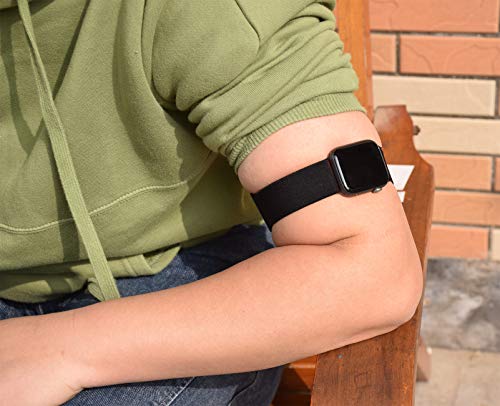 Adjustable Elastic Armband or Ankle Band for Compatible with Apple Watch Series 3 2 1 38mm, Apple Watch Series 6 SE 5 4 40mm and Apple Watch Series 8 7 41mm, Stretchy Band for Men and Women