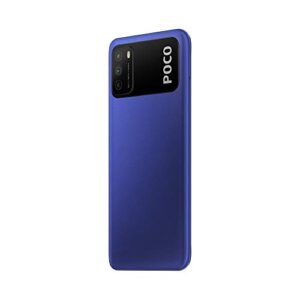 Xiaomi POCO M3 Smartphone, 4 GB + 64 GB, 6.53 ", FHD + Ampio 1080P FHD + Display 48 MP, Tripla Fotocamera, 6000mAh Batteria, Doppi Altoparlanti, Jack per Cuffie da 3.5 mm, Blu (Cool Blue)