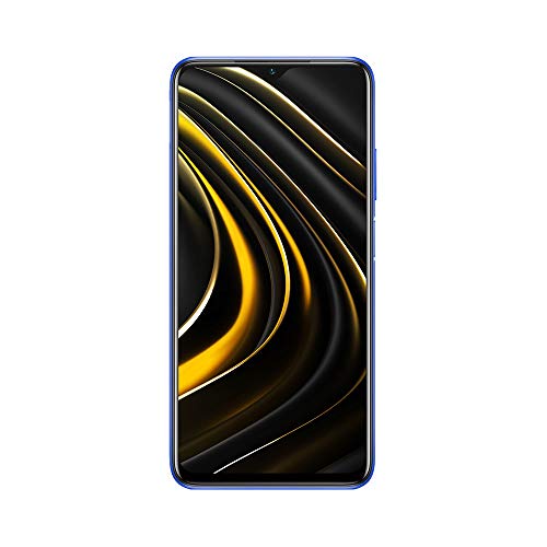 Xiaomi POCO M3 Smartphone, 4 GB + 64 GB, 6.53 ", FHD + Ampio 1080P FHD + Display 48 MP, Tripla Fotocamera, 6000mAh Batteria, Doppi Altoparlanti, Jack per Cuffie da 3.5 mm, Blu (Cool Blue)