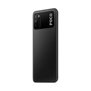 Xiaomi POCO M3 Smartphone, 4 GB + 64 GB, 6.53 "FHD + Ampio 1080P FHD + Display 49 MP, Tripla Fotocamera, 6000 mAh Batteria, Doppi Altoparlanti, Jack per Cuffie da 3.5 mm, Nero (Power Black)