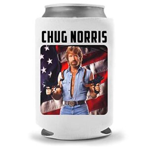 cool coast products - chuck chug norris joke coolie | funny father's day gift | funny novelty hugger coolie huggie | beer beverage | beer under $10 gifts | quality neoprene can cooler