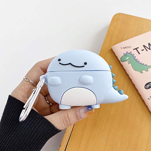 AirPod Pro Case, 3D Funny Cartoon Cute Animal Design，Accessories Key Chain for Kids Girls Teens Women Boys (Cute Little Dinosaur Pro)